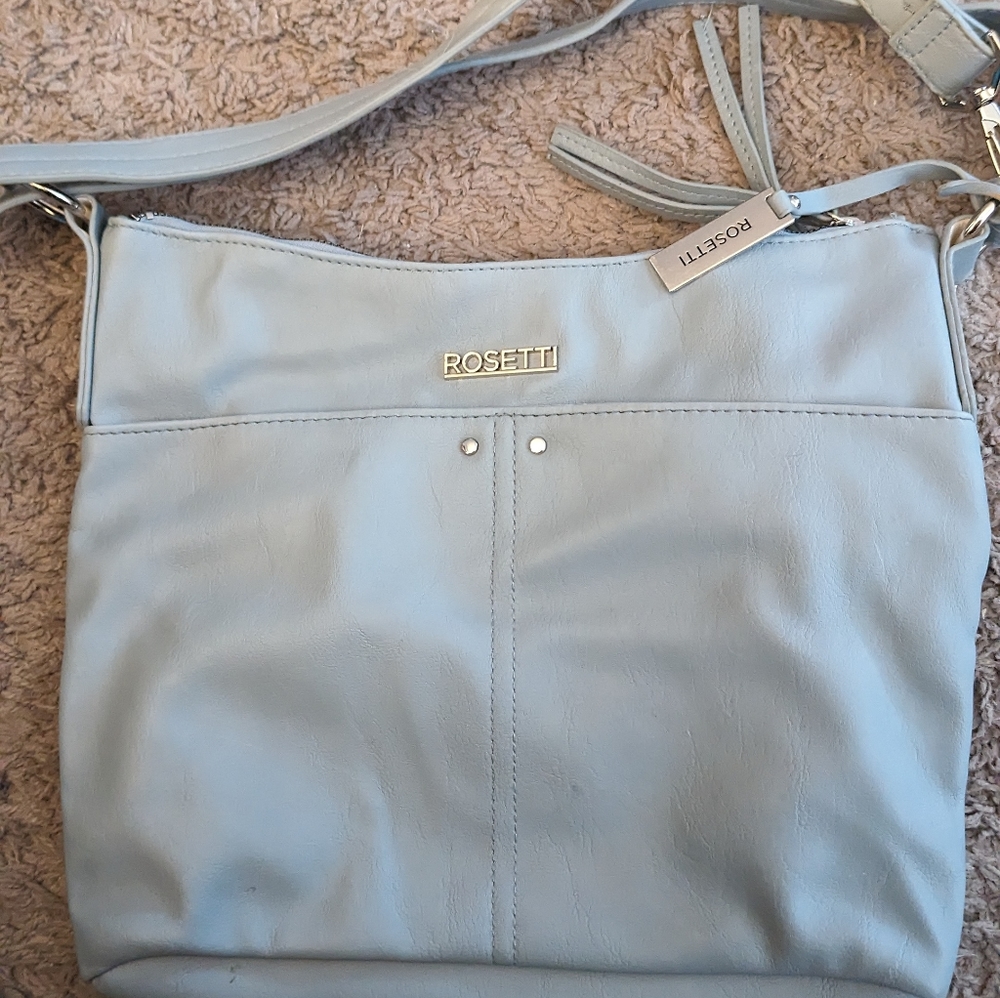 Light blue rosetti purse